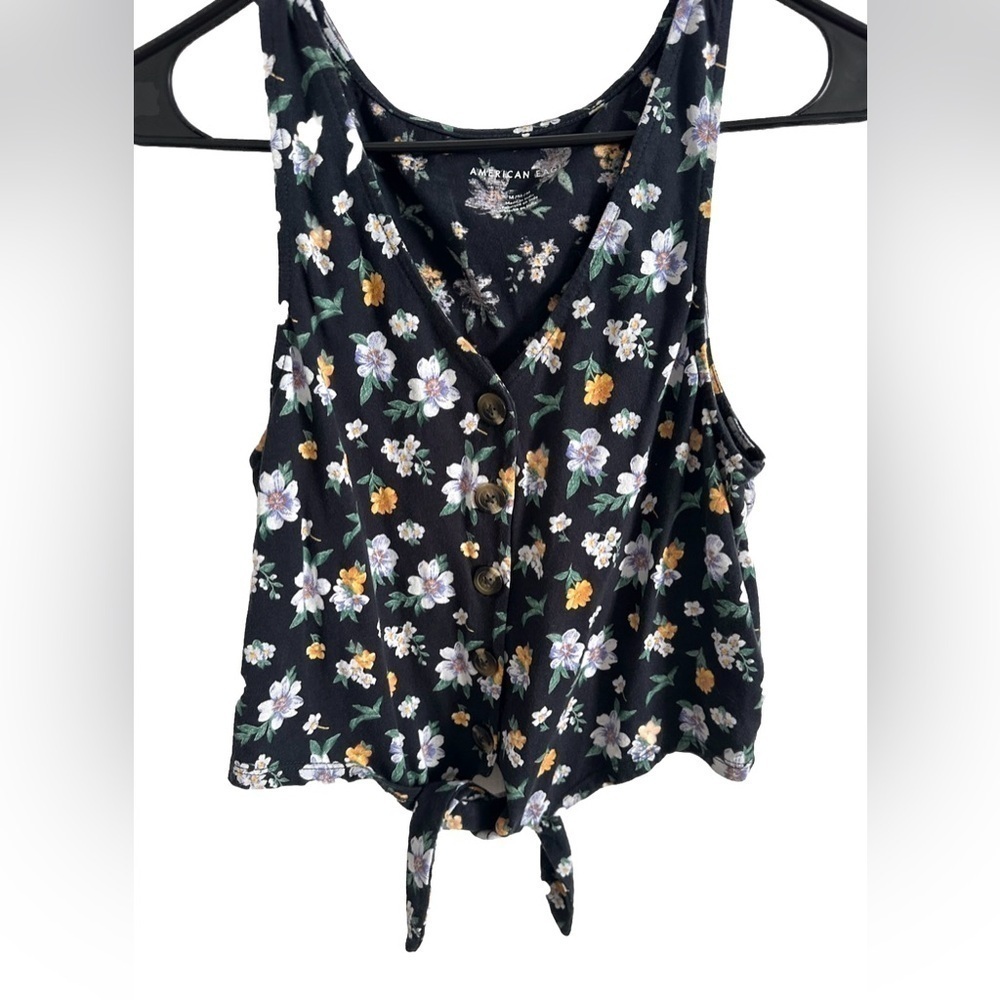 American eagle flower tank top